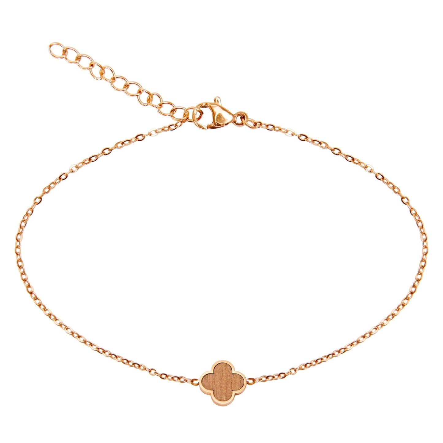 Crystals by HCA-Armband-Piece of Life-Roségoud-Klaverblad