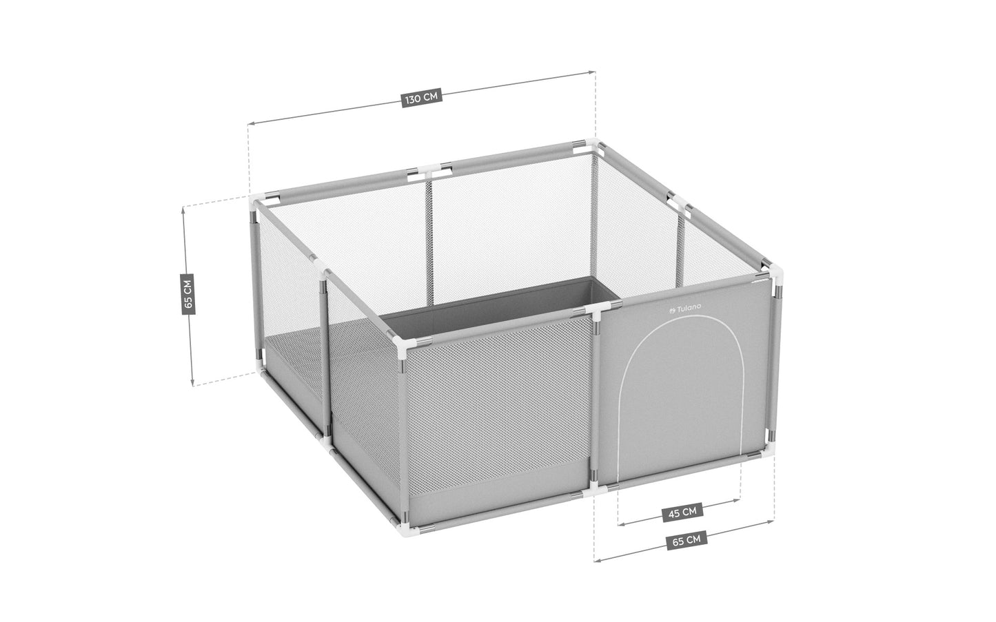 Tulano - Cozy 20 - babybox - box - grondbox - 130x130x65cm