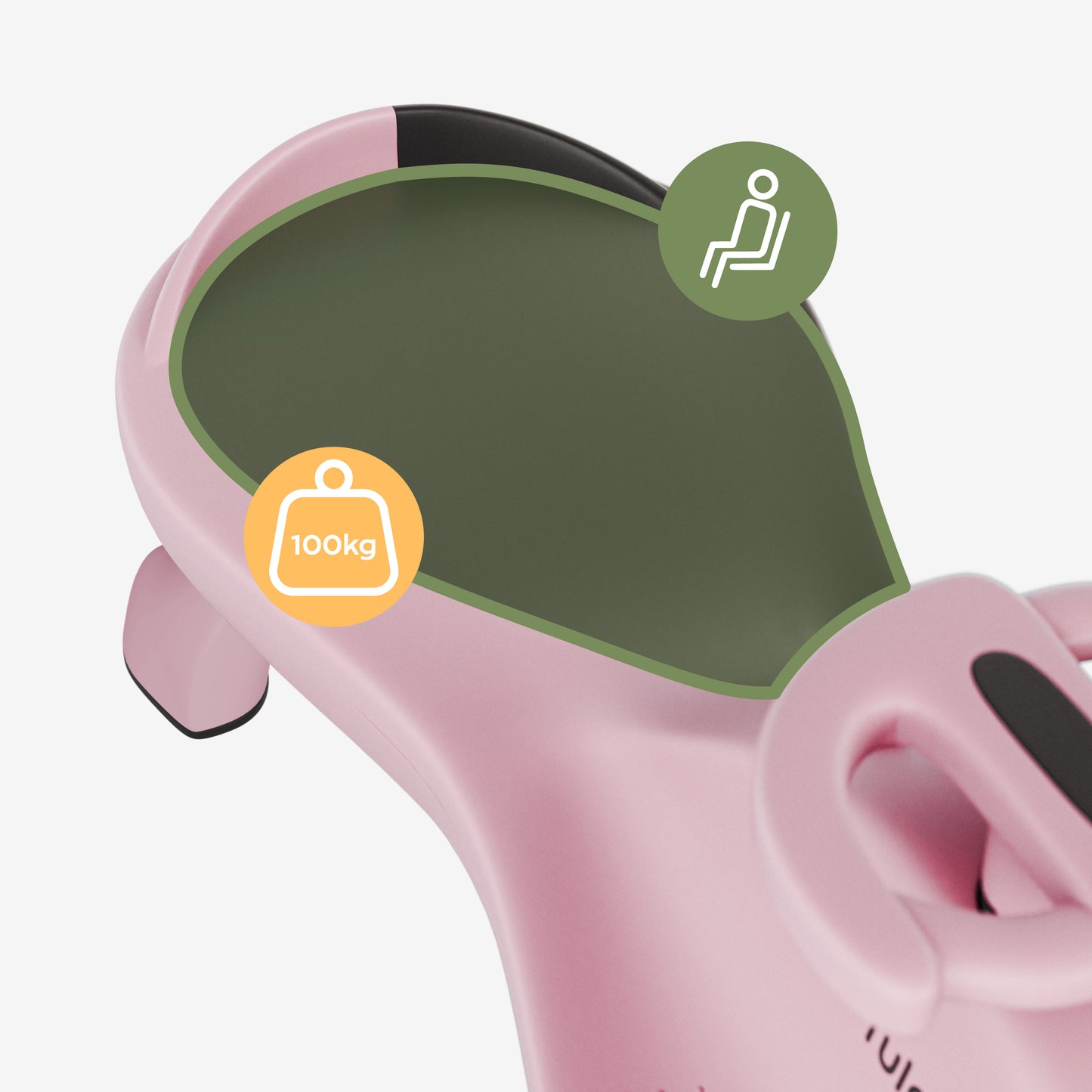 Tulano-Focus 35-Loopauto-Gravitatie/zwaartekrachtrijder-tot 100 kg-Roze (alleen online)