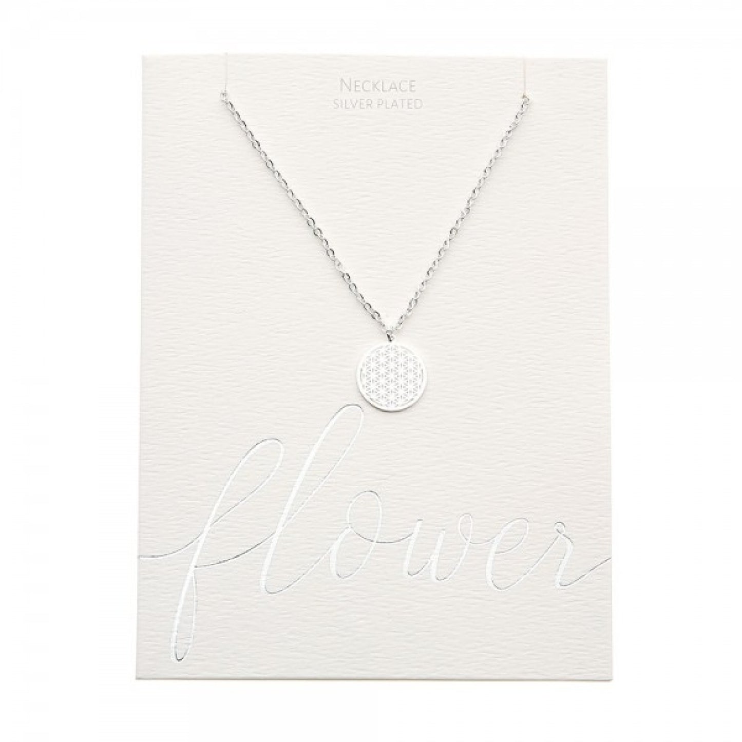 Crystals by HCA-Classic-Ketting-Verzilverd-Levensbloem