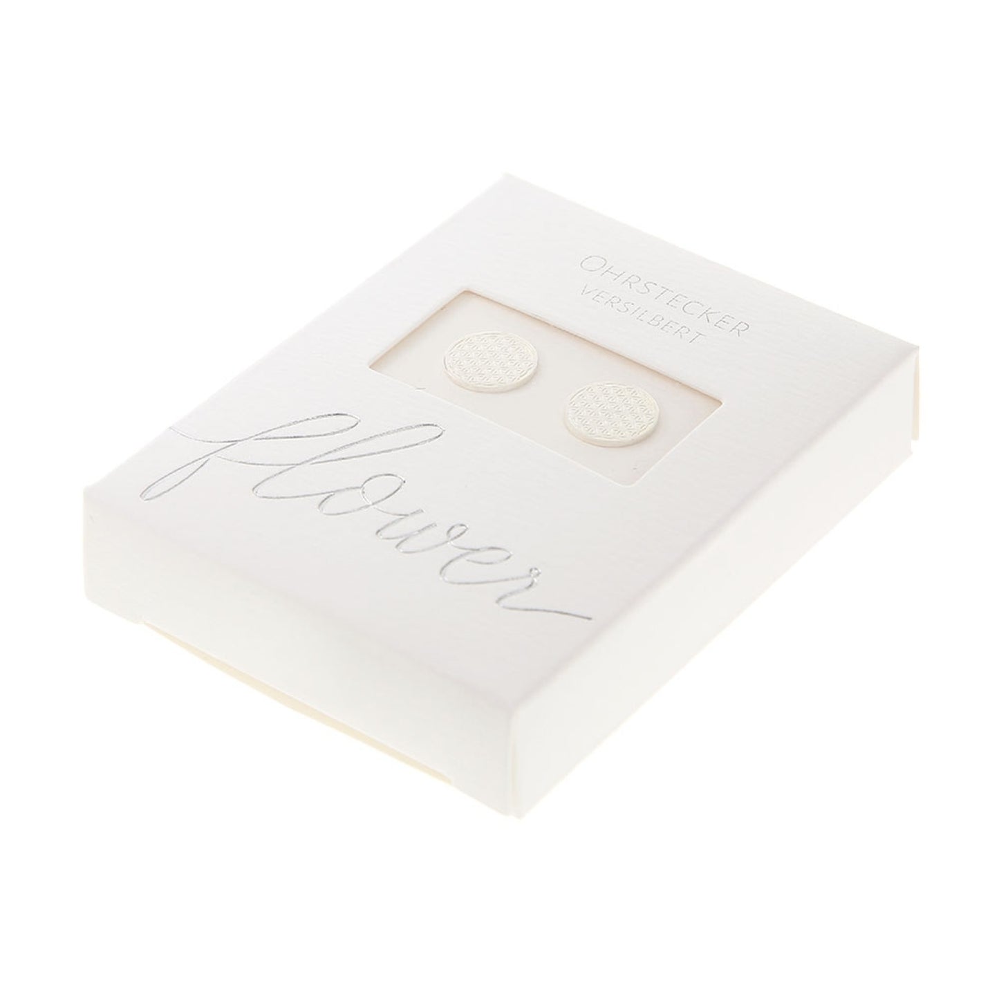 Crystals by HCA-Classic-Oorbellen-Verzilverd-Levensbloem