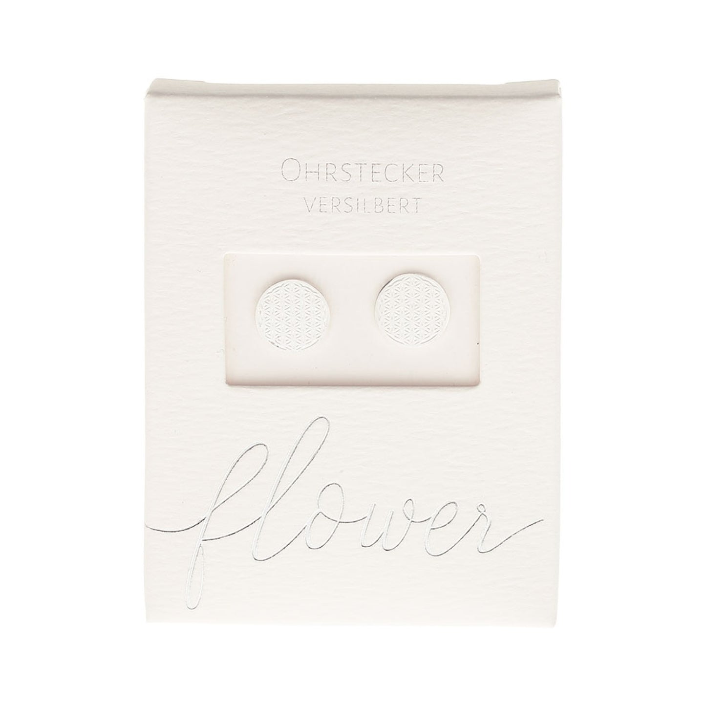 Crystals by HCA-Classic-Oorbellen-Verzilverd-Levensbloem