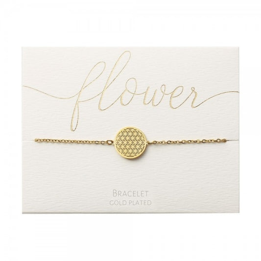 Crystals by HCA-Classic-Armband - Verguld - Bloem des Levens