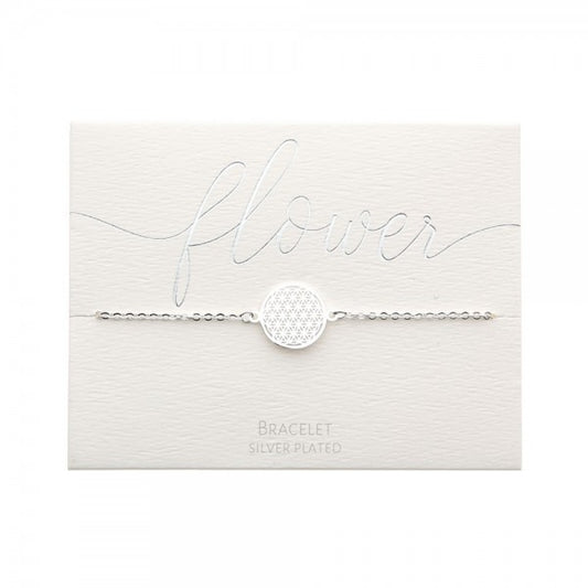 Crystals by HCA-Classic-Armband - Verzilverd - Bloem des Levens