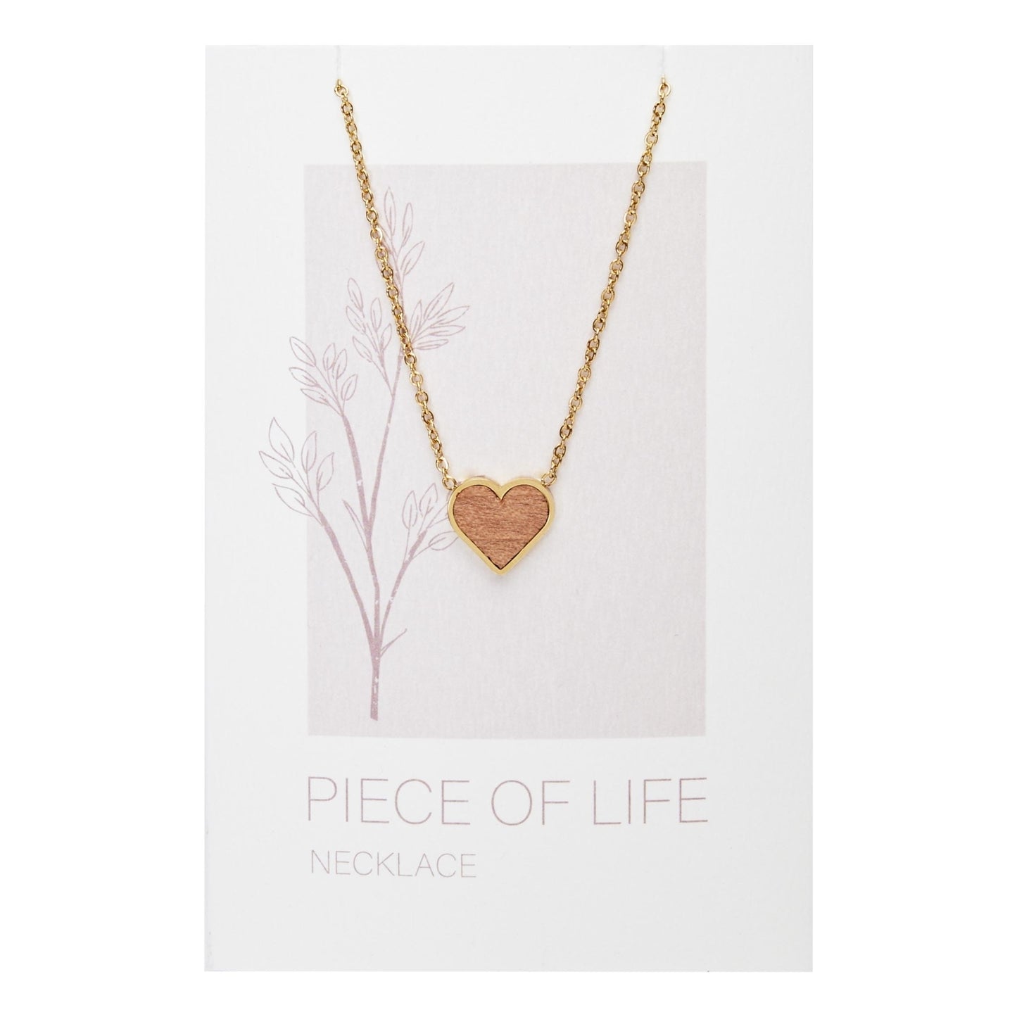 Crystals by HCA-Halsketting-Piece of Life-Verguld-Hart