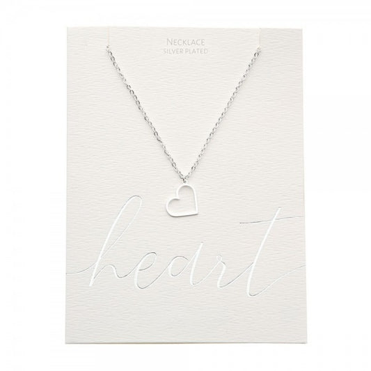 Crystals by HCA-Classic-Ketting-Verzilverd-Hart