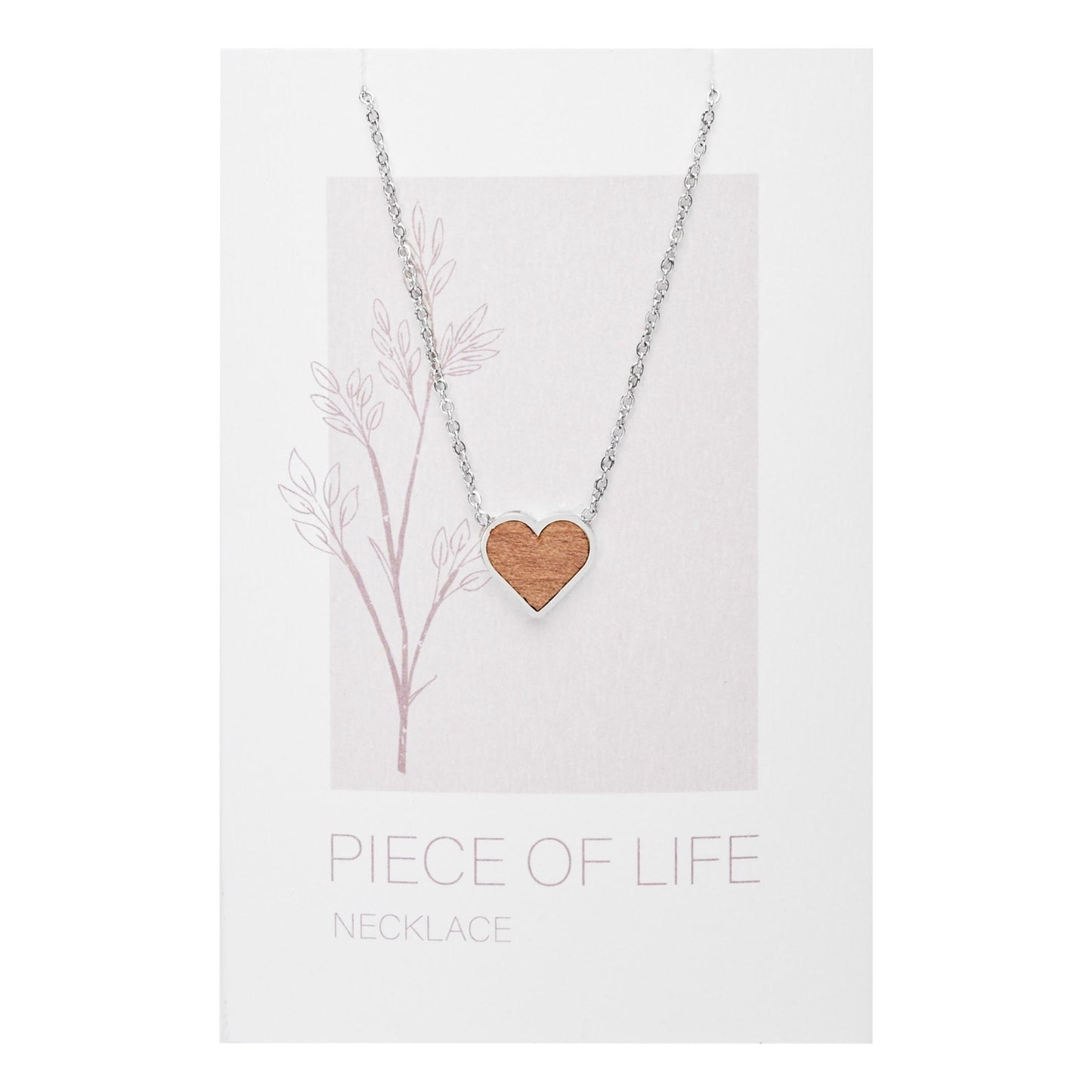 Crystals by HCA-Halsketting-Piece of Life-Roestvrijstaal-Hart