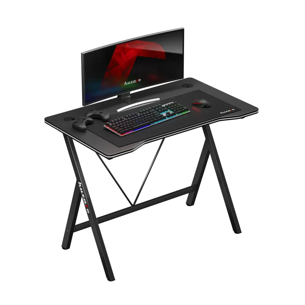 Huzaro-Hero 1.4-Bureau-Gaming-100x50 cm-Zwart-Carbon flex (levertijd op aanvraag)