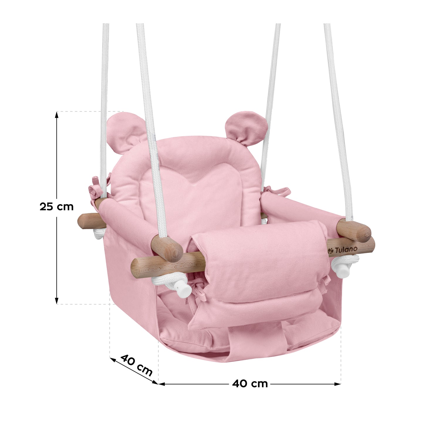 Tulano - babyschommel - schommelstoel - Hop 30 - roze