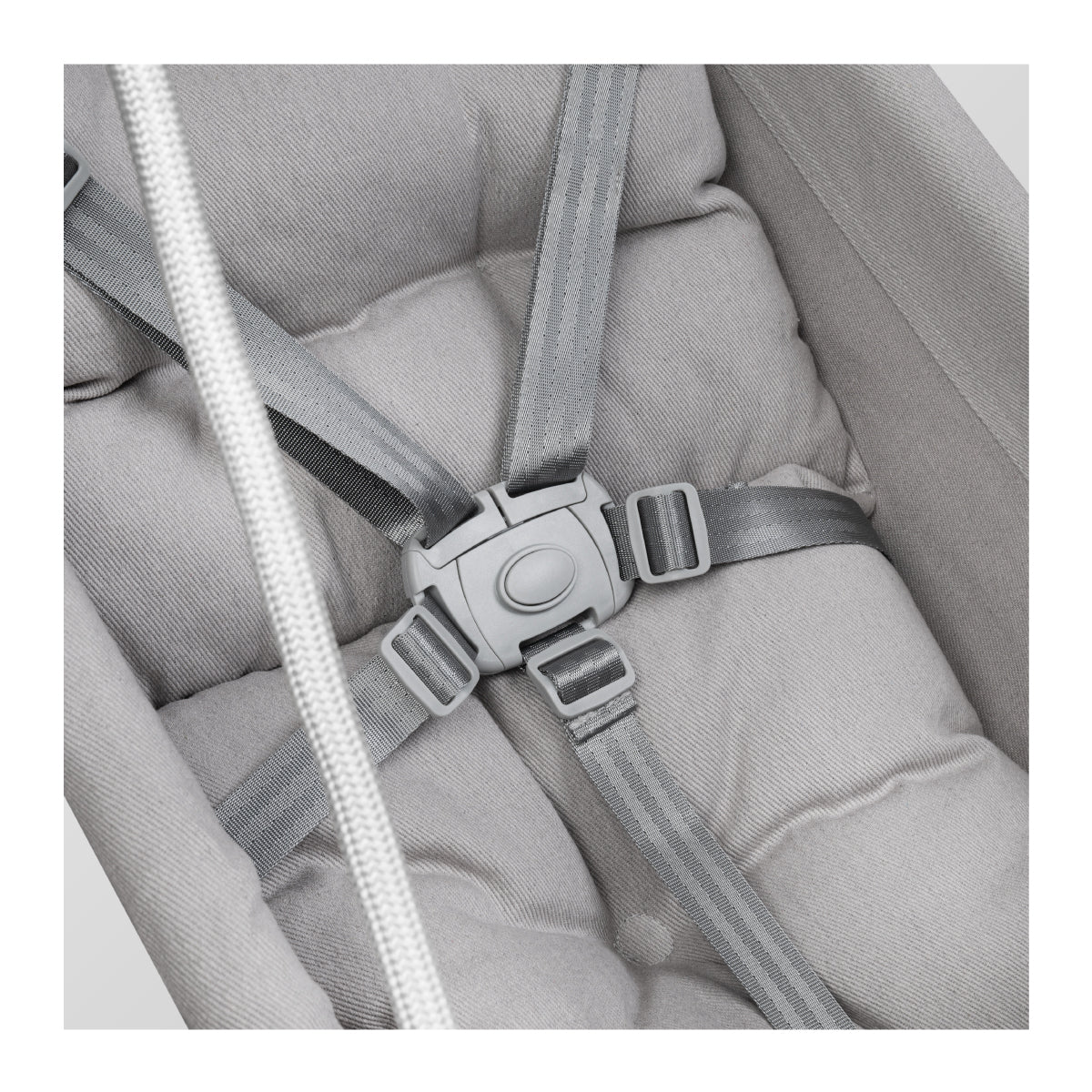 Tulano - Hop 40 - kinderschommel - wieg - schommelstoel - grijs - wit