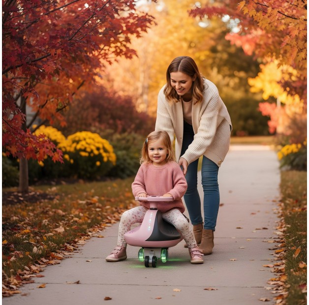 Tulano-Focus 35-Loopauto-Gravitatie/zwaartekrachtrijder-tot 100 kg-Roze (alleen online)
