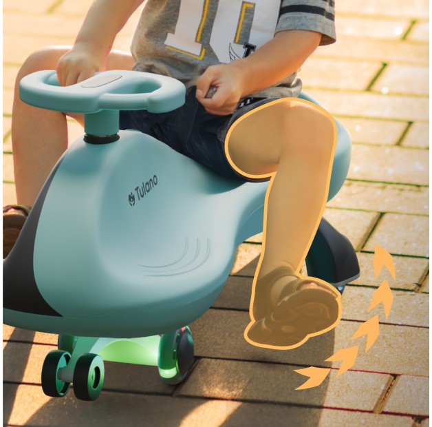 Tulano-Focus 35-Loopauto-Gravitatie/zwaartekrachtrijder-tot 100 kg-Blauw (alleen online)