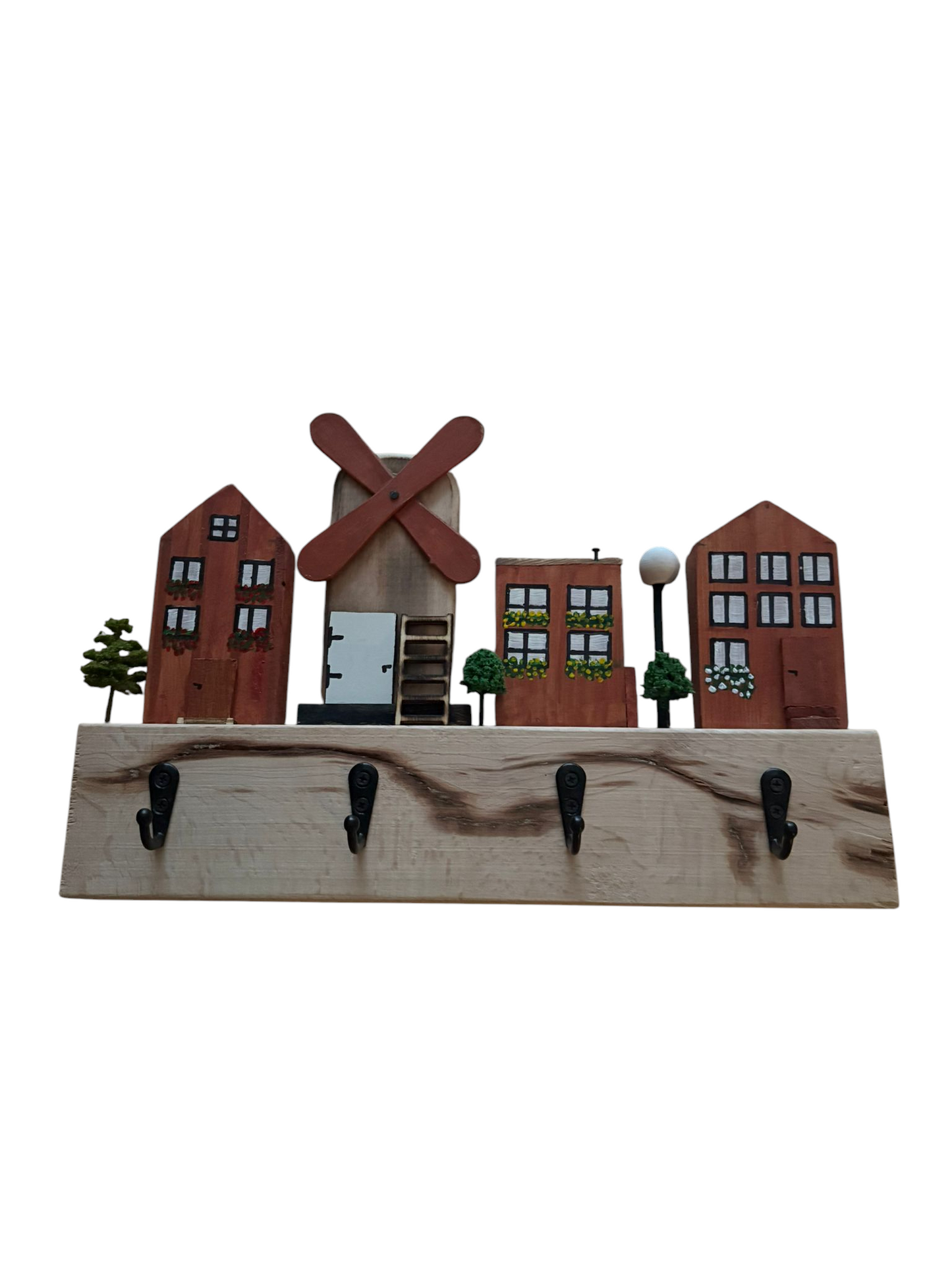 Sleutelrekje-Hergebruikte materialen-Handgemaakt in Europa-28x15 cm