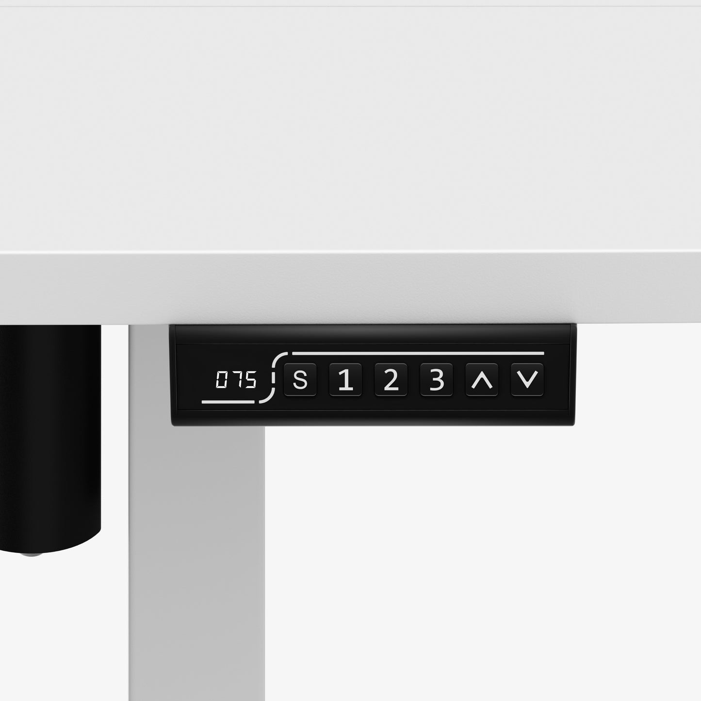 Mark Adler-Bureau-Leader 7.3-140x70 cm-Elektrisch verstelbaar-Wit