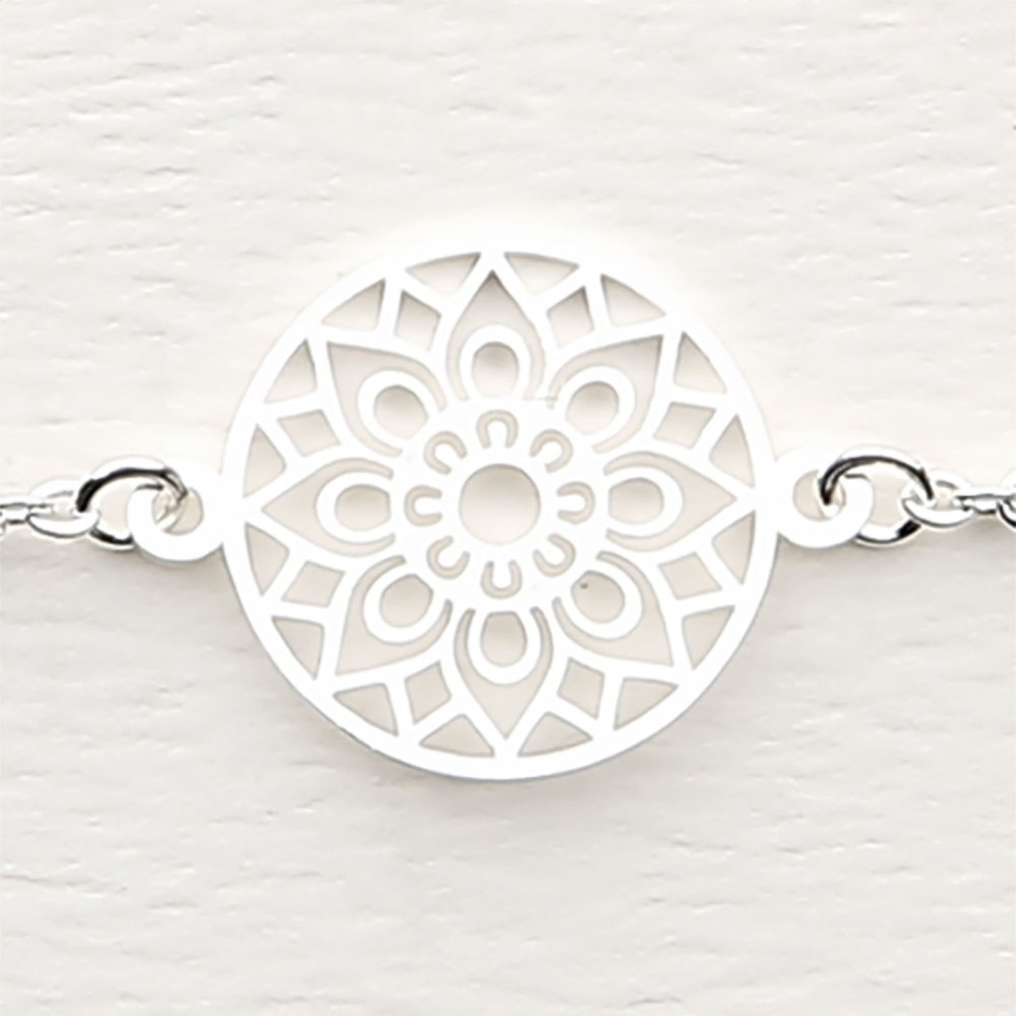 Crystals by HCA-Classic-Armband-Verzilverd-Mandala of luck