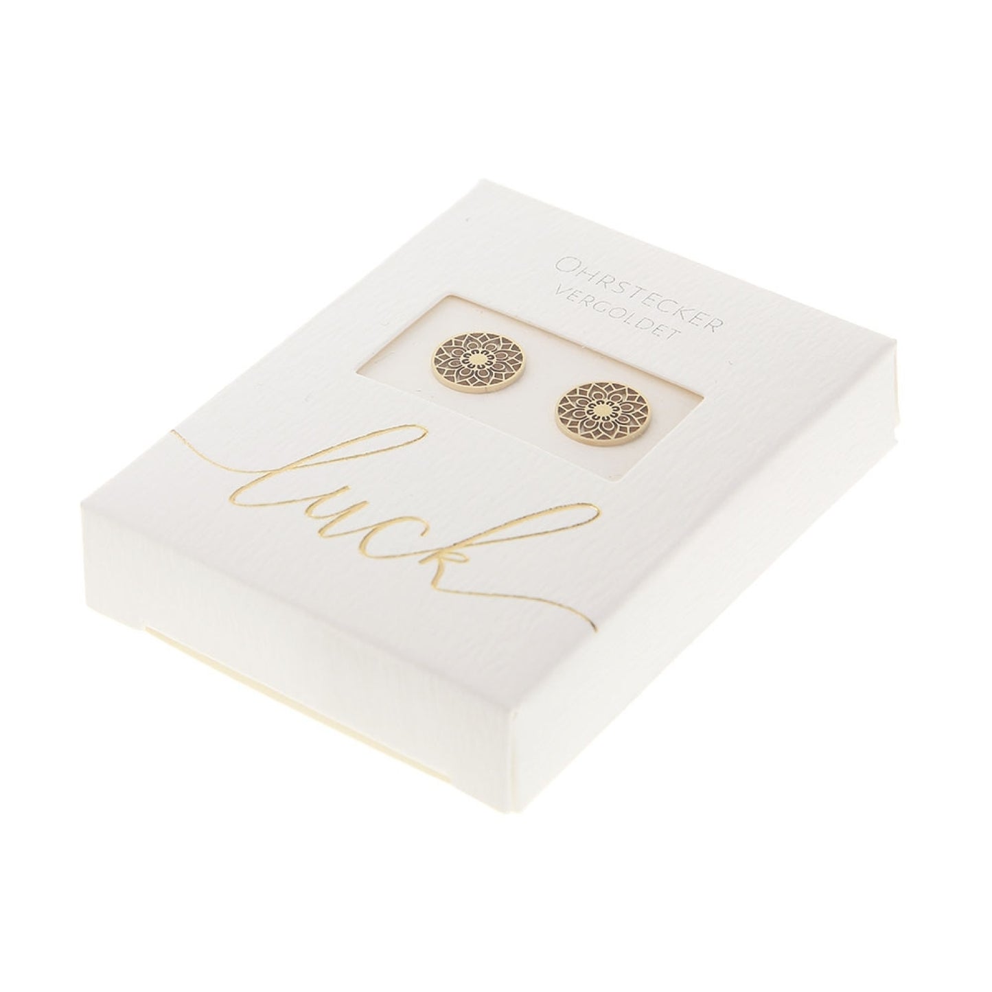 Crystals by HCA-Classic-Oorbellen-Verguld-Hart