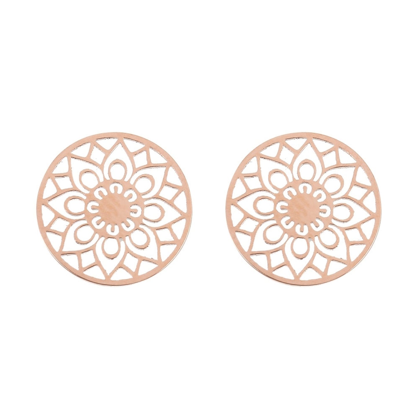 Crystals by HCA-Classic-Oorbellen-Roségoud-Mandala Of Luck