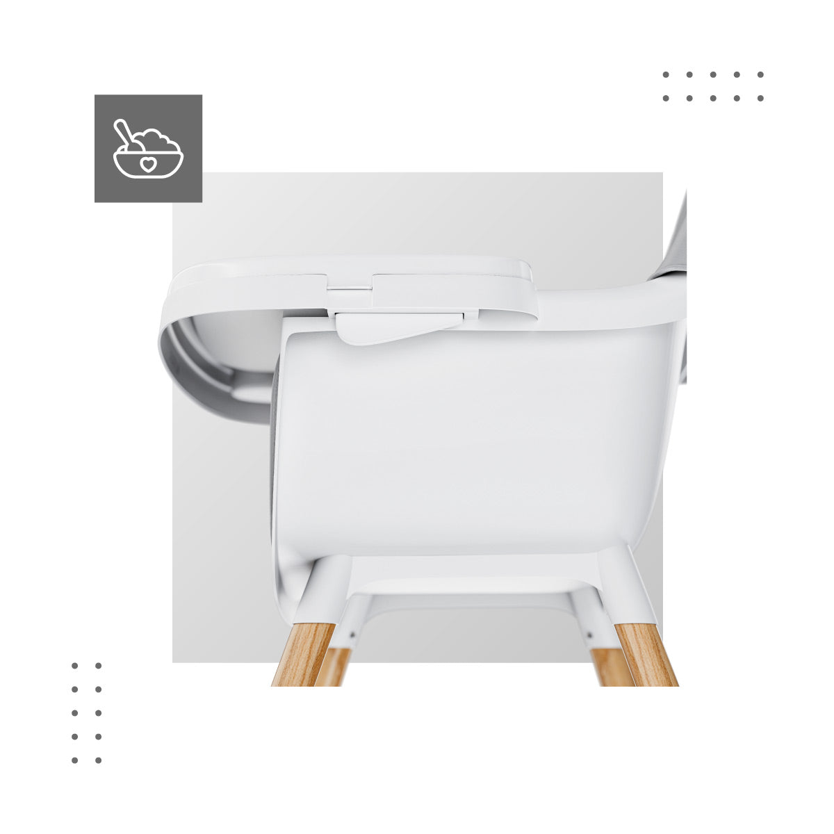 Tulano - Morsel - kinderstoel - grijs