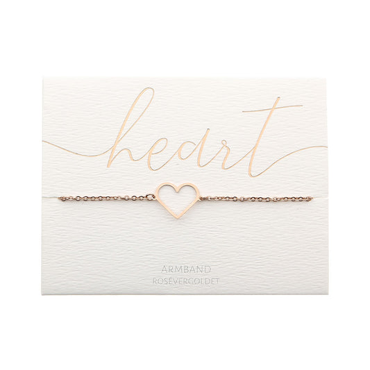 Crystals by HCA-Classic-Armband - Roségoud - Hart