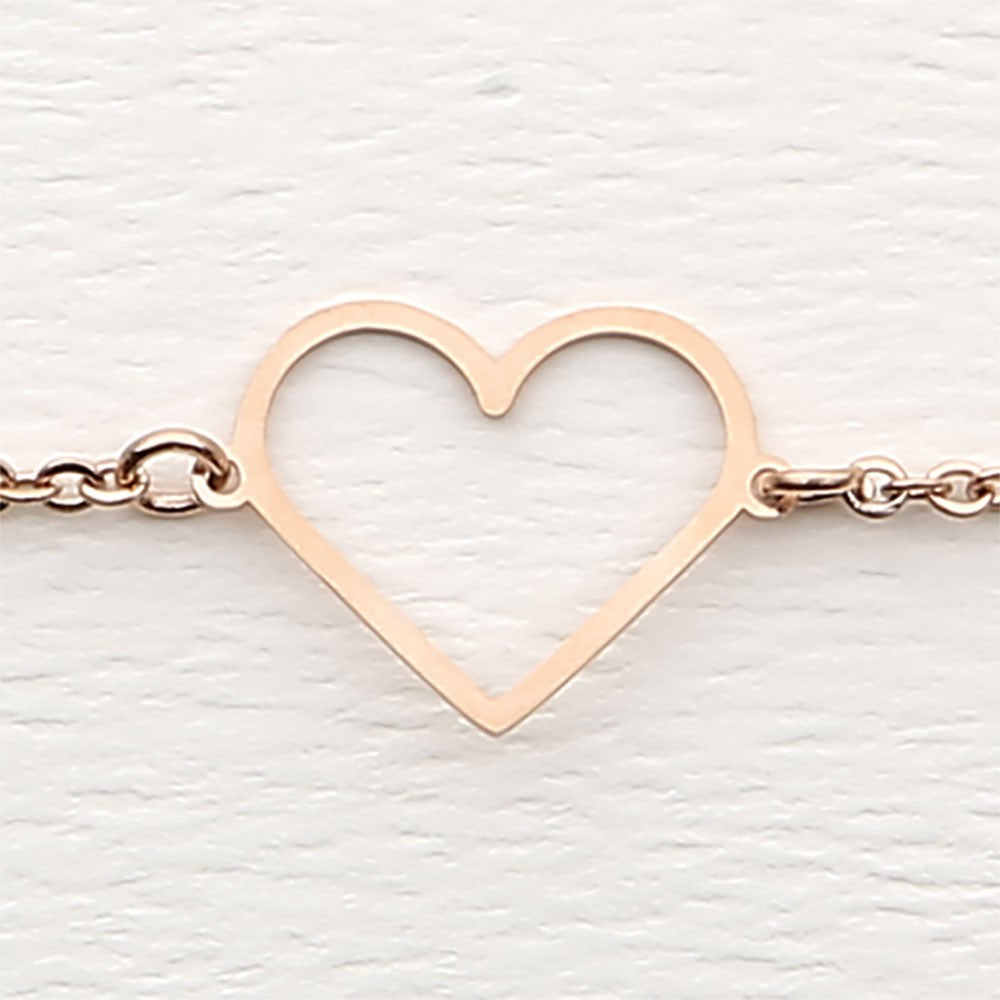 Crystals by HCA-Classic-Armband - Roségoud - Hart