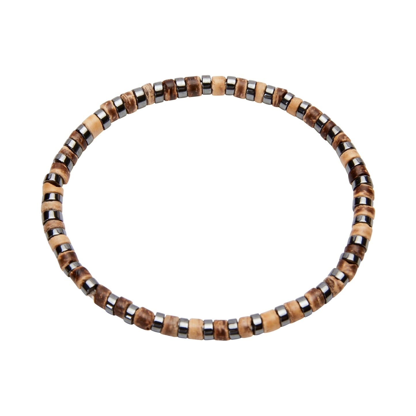 Crystals by HCA-Armband-VIRO XL-Hout/hematiet-Smal