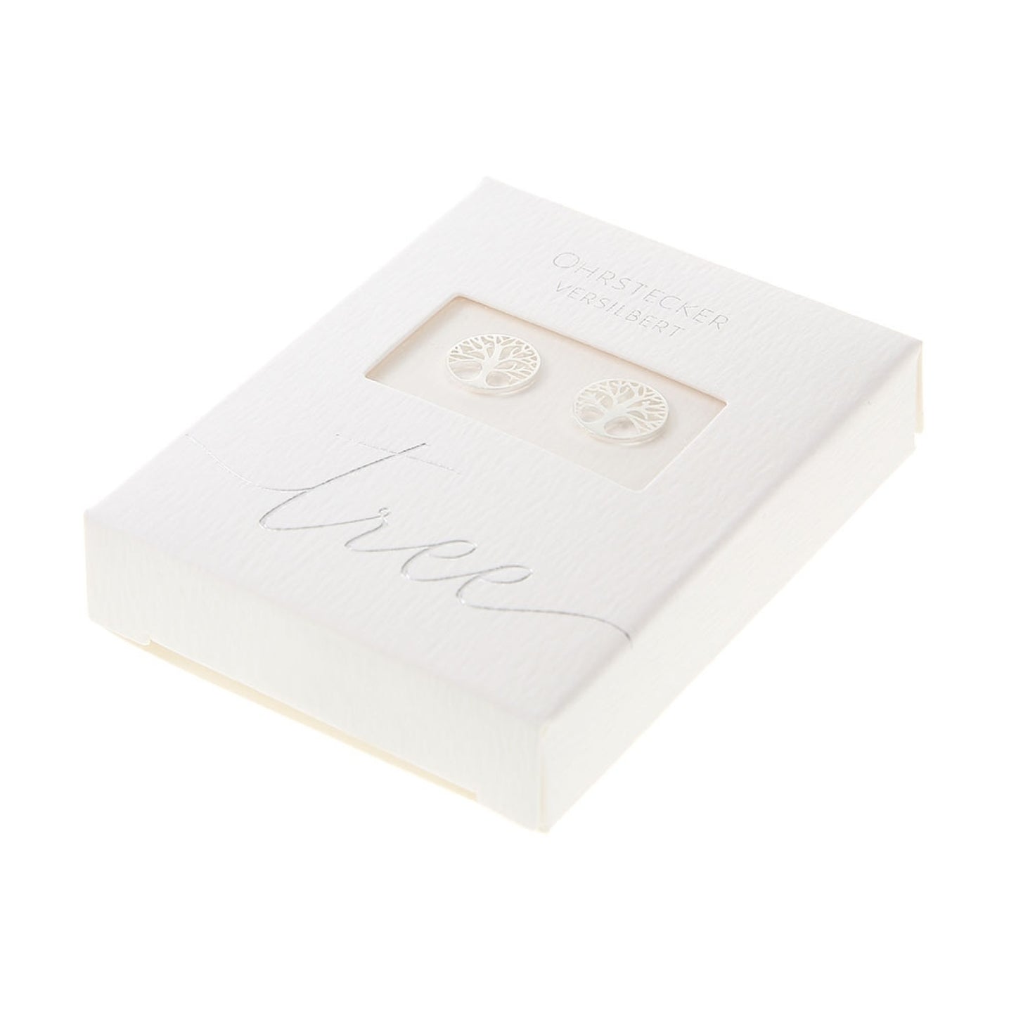 Crystals by HCA-Classic-Oorbellen-Verzilverd-Levensboom