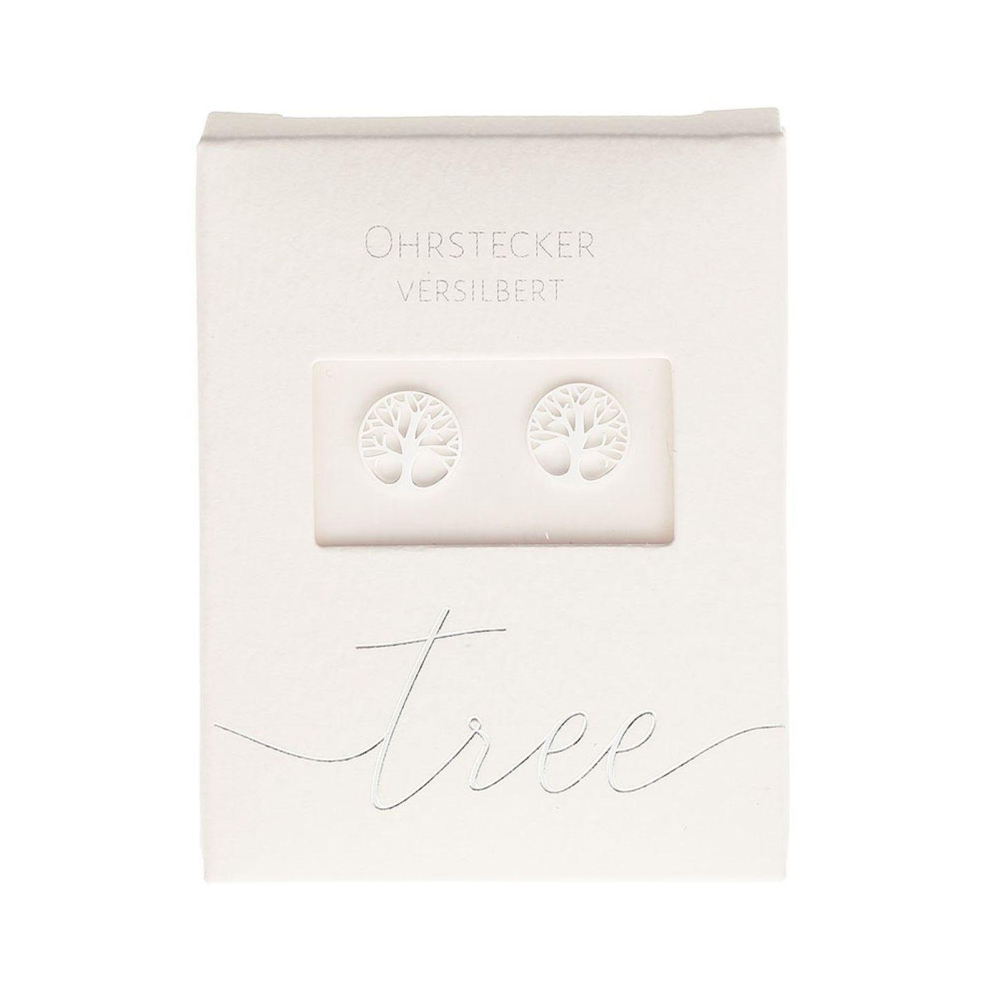 Crystals by HCA-Classic-Oorbellen-Verzilverd-Levensboom