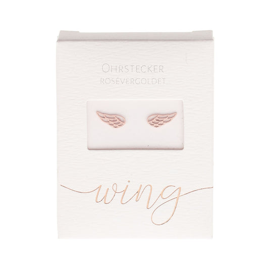 Crystals by HCA-Classic-Oorbellen- Roségoud- Engelenvleugel